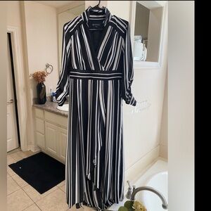 INC International Concepts Black and White Striped Dress